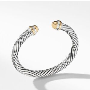 David Yurman Silver and Gold Cable Bracelet